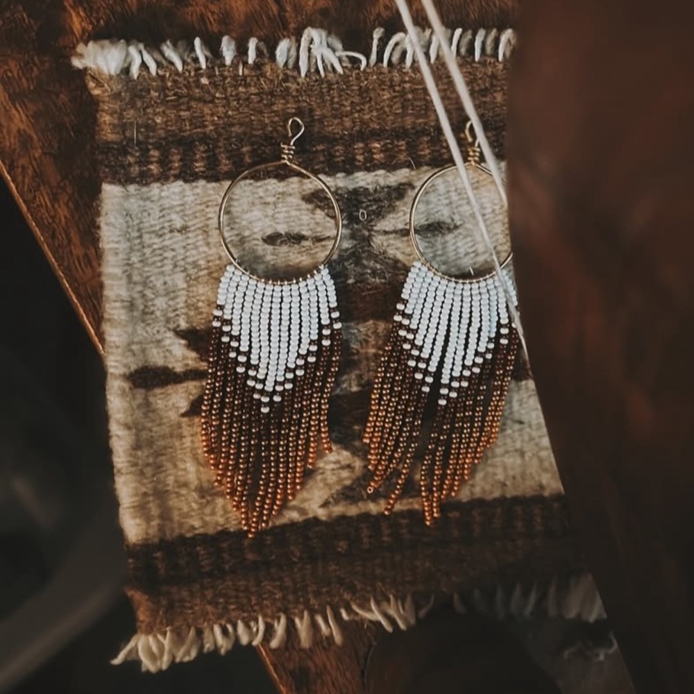 Mountain Mama Beadwork Earrings